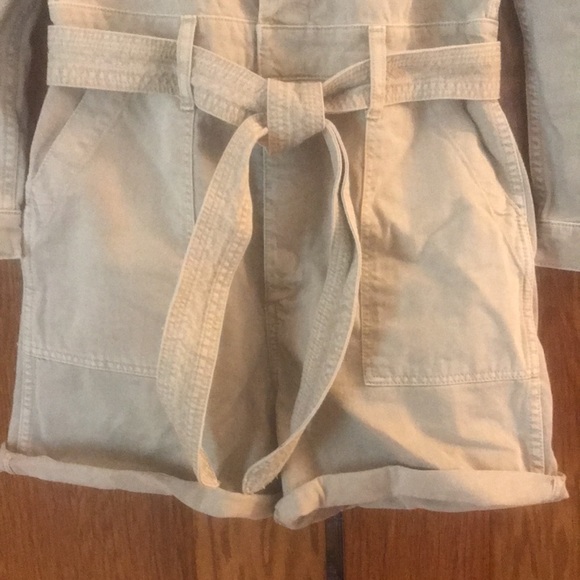 Joe’s Jeans The Alexa Shortall Romper in Boulder Tan sizes S and M - Picture 5 of 13